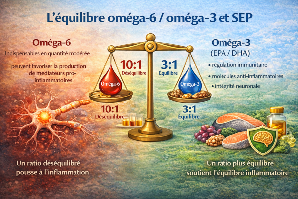 L'équilibre des oméga et la SEP