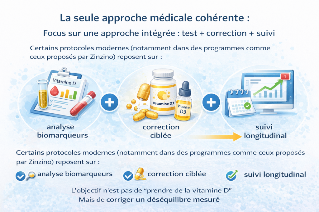 Correction du déséquilibre en vitamine D
