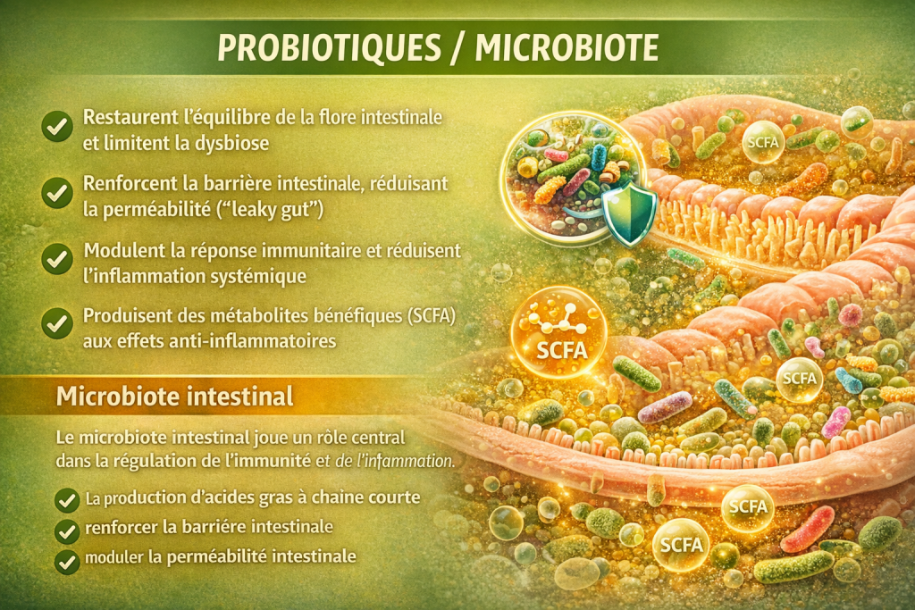 Probiotiques et microbiote intestinal détaillés