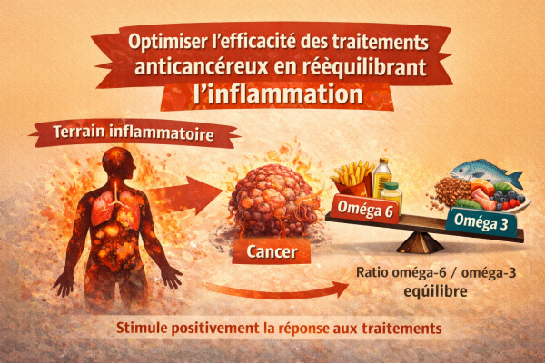 Rééquilibrage inflammatoire pour traitements anticancéreux