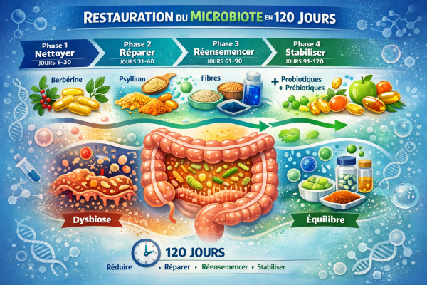 Restauration du microbiote en 120 jours
