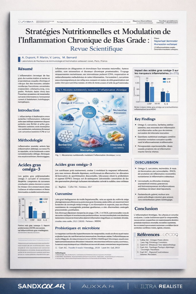 Stratégies nutritionnelles et inflammation chronique