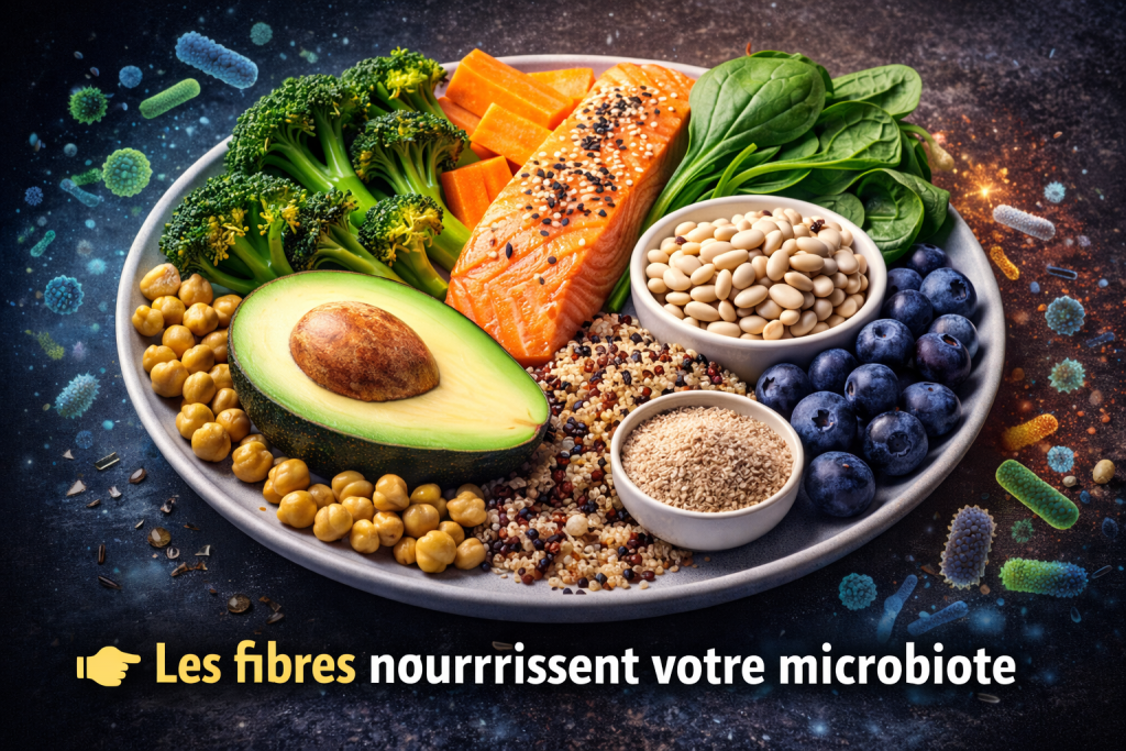 fibres nourrissent le microbiote