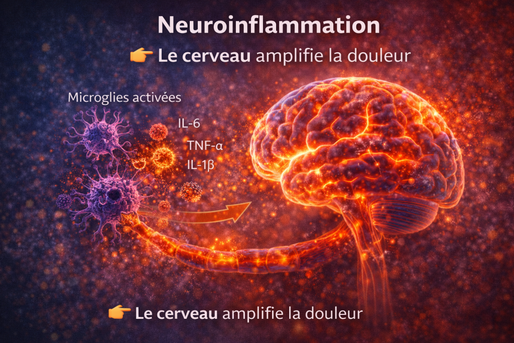 le cerveau amplifie la douleur