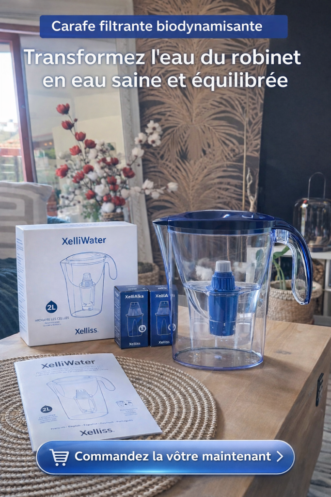 Commandez votre carafe filtrante biodynamisante ionisante