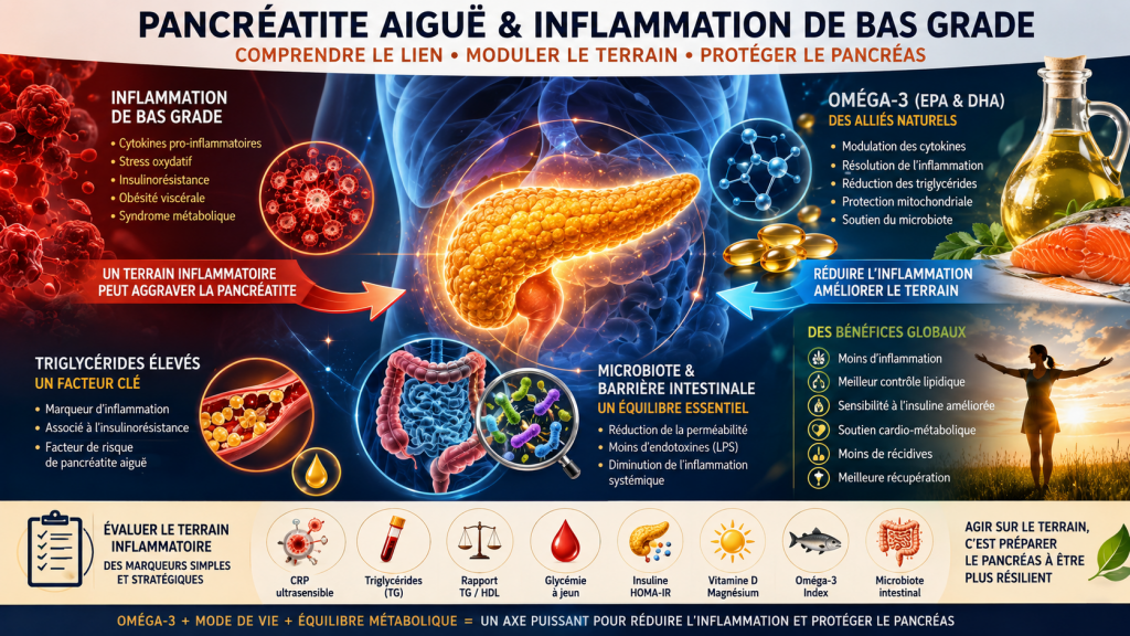 Pancréatite aiguë et inflammation de bas grade