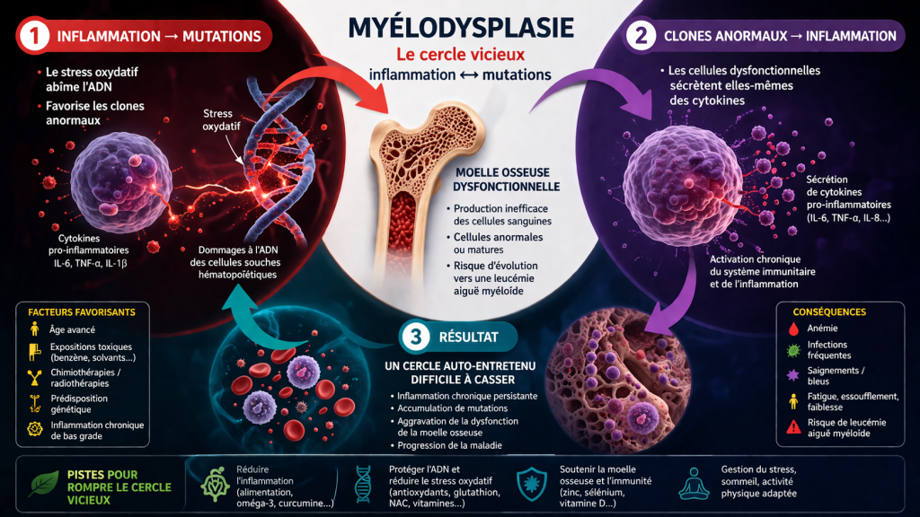 Myélodysplasie : une maladie influencée par l’inflammation
