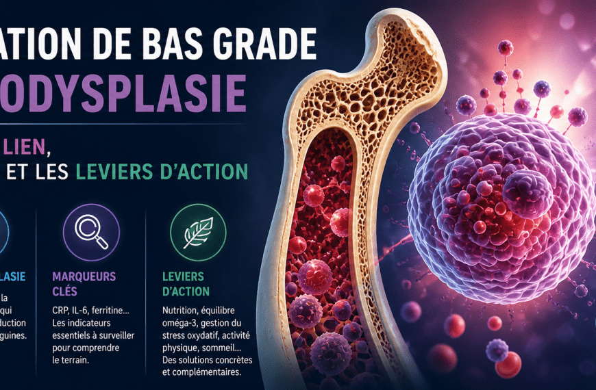 Myélodysplasie une maladie influencée par l’inflammation etat omega 3 equilibre