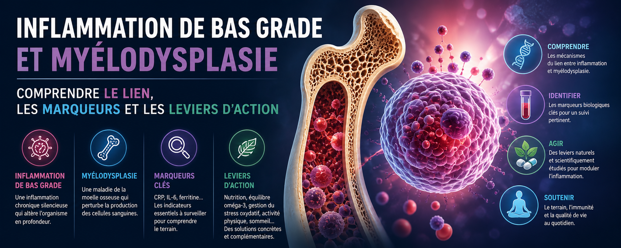 Myélodysplasie une maladie influencée par l’inflammation etat omega 3 equilibre