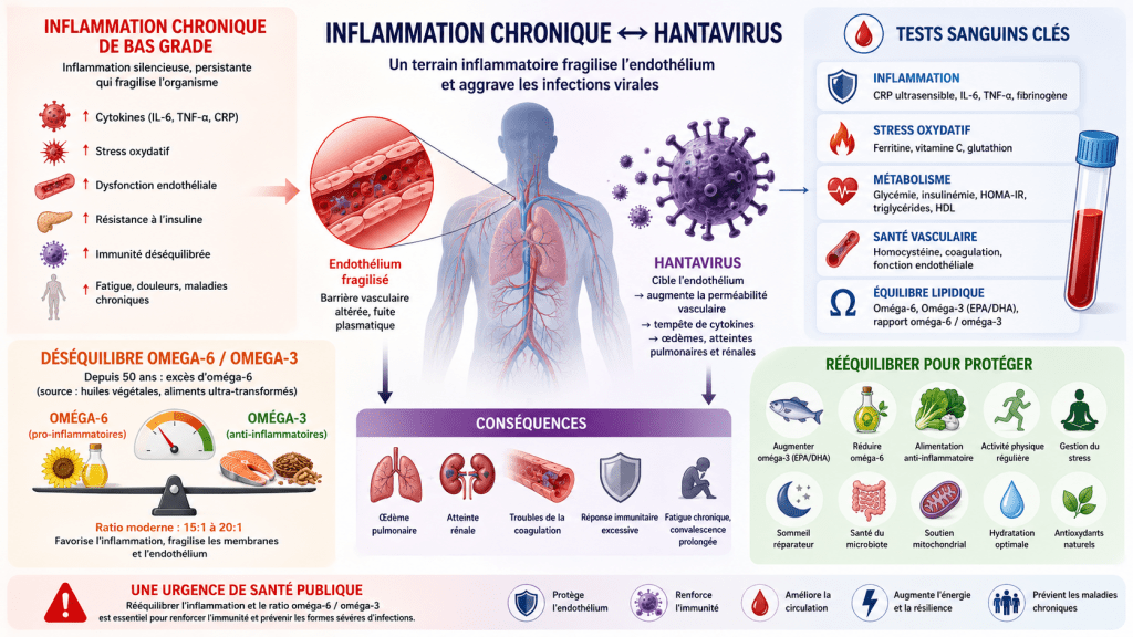 hantavirus et équilibre inflammatoire corporel