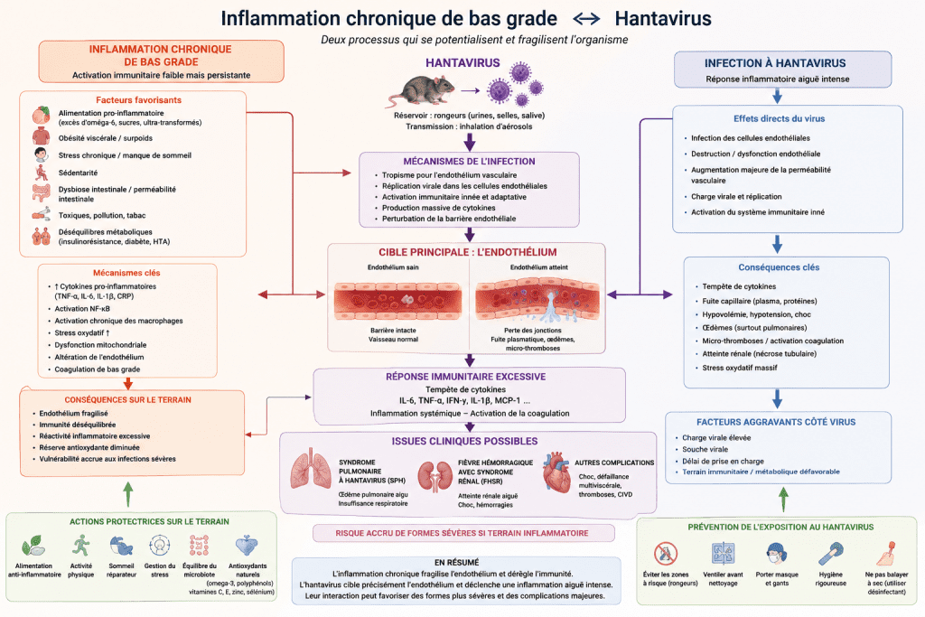 inflammation de bas grade et hantavirus