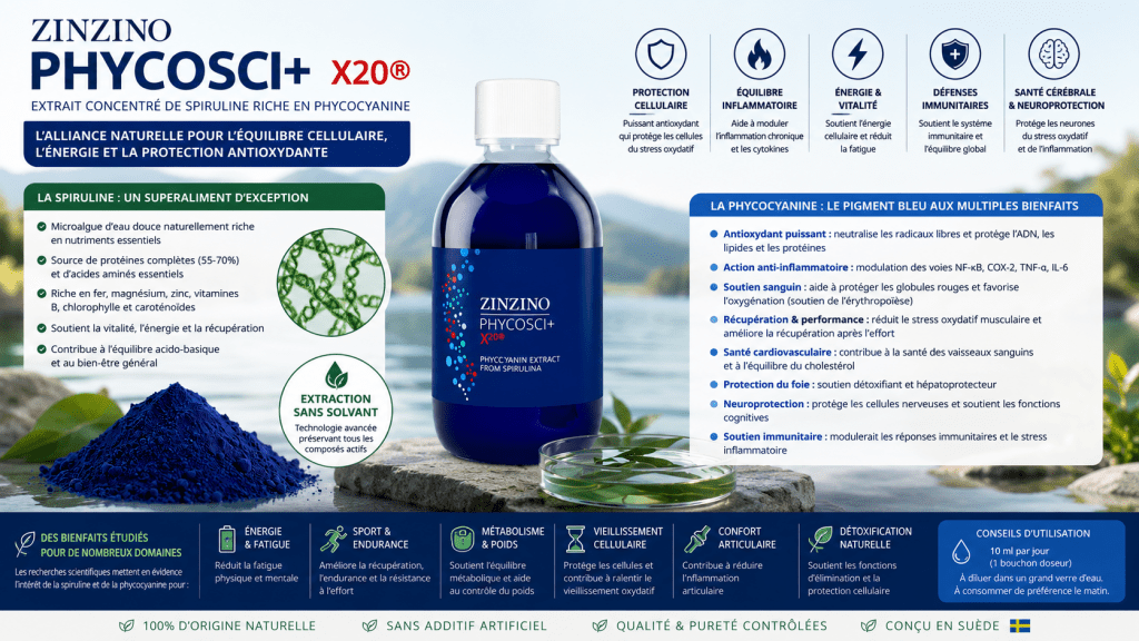 phycocyanine haute qualité concentrée par 20 fois