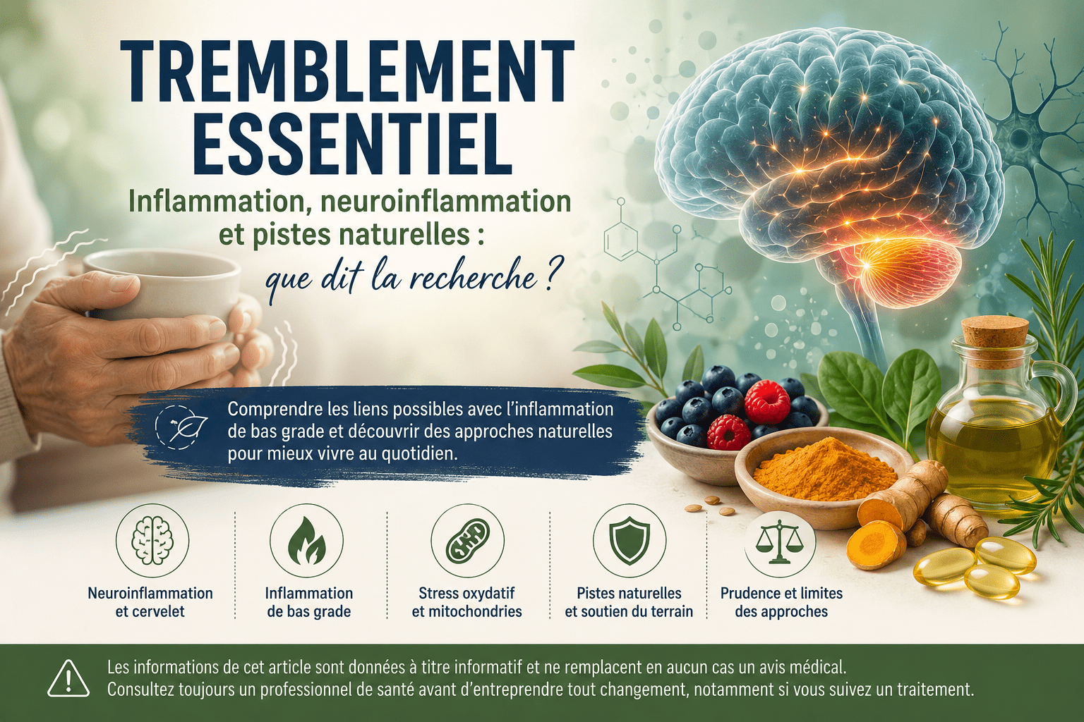tremblement essentiel et inflammation de bas grade