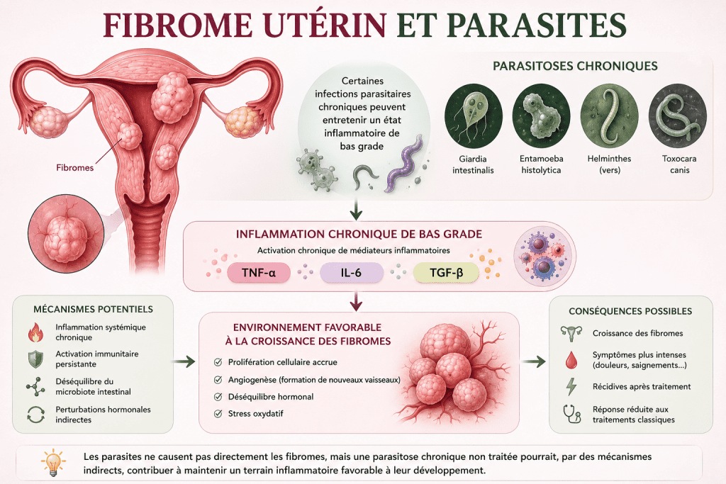 fibrome utérin et parasites