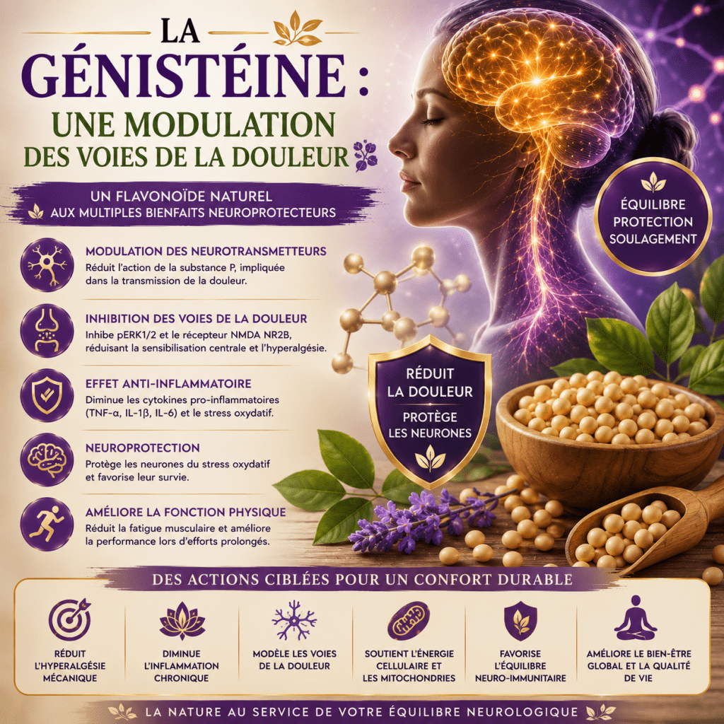 La génistéine : une modulation des voies de la douleur