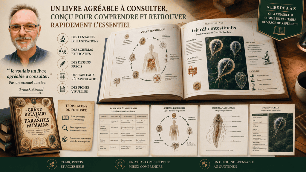 un livre sur les parasites facile à consulter