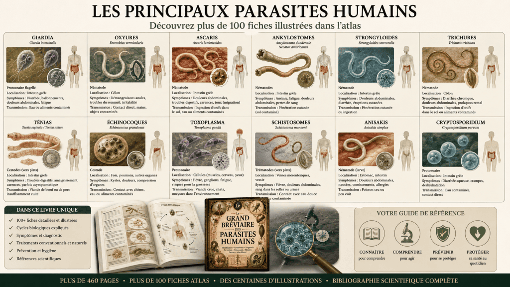 les principaux parasites humains