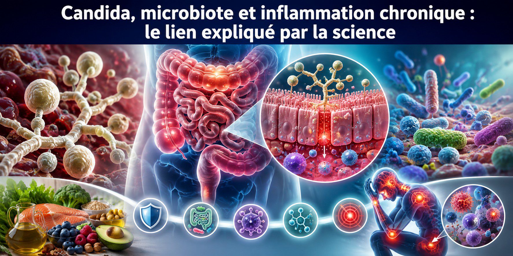 Candida, microbiote et inflammation chronique : le lien expliqué par la science