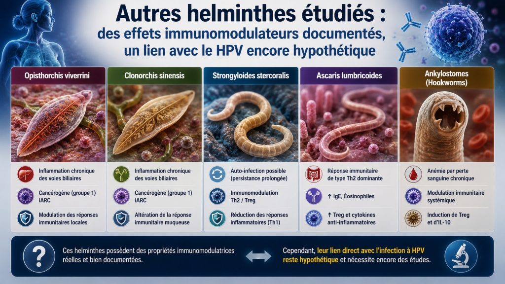 helminthes et hpv