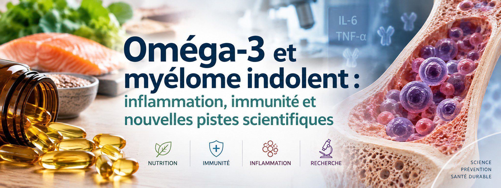 Myélome indolent : le rôle du microbiote, du butyrate et de l'inflammation