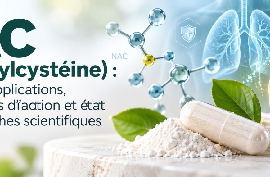 NAC (N-acétylcystéine) : bienfaits, applications, mécanismes d’action et état des recherches scientifiques